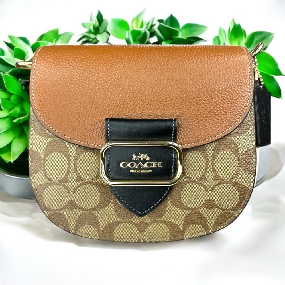 COACH - Morgan Saddle Bag in Color block - Picture 1 of 16